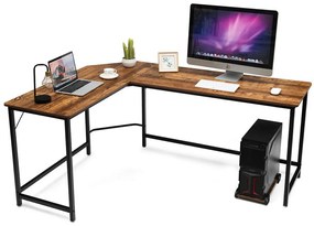 Birou de colț, maro