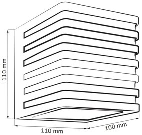 Aplica LED exterior MAXWELL 10W 230V IP54 antracit