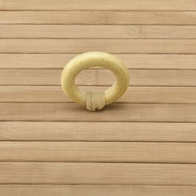 Juskys Coș de rufe din bambus Curly Round - natural