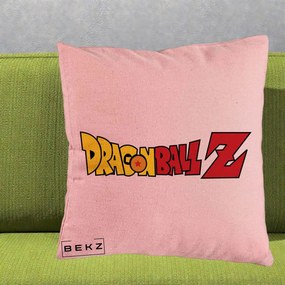 Perna Personalizata Dragon Ball Z Clasic, 40x40 cm, Roz, Husa Detasabila, Perna Inclusa, BEKZ®