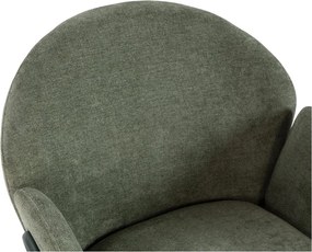 Set de scaune de sufragerie verde 2 buc. tapițat Aslin – MOME