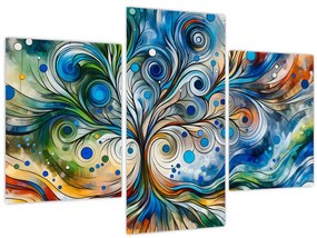 Tablou – Arbore energetic colorat (90x60 cm)