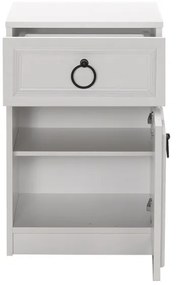 Noptieră 63x40 cm alb