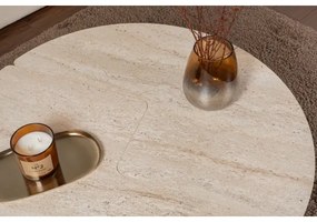 Masă de cafea LUVIA, decor marmură bej