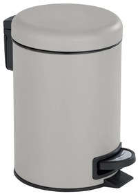 Coș de baie LEMAN MATT maro deschis, recipient pentru gunoi, 3 l, WENKO, taupe