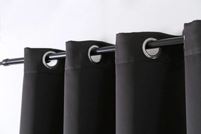 2x draperie neagra OXFORD 140x250 cm