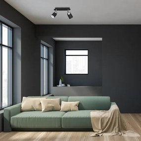 Spot JOKER 2xGU10/25W/230V negru/crom lucios