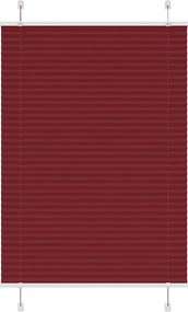vidaXL Jaluzea plisată Bordeaux Roșu 85x100 cm Lățime țesătură 84,4 cm
