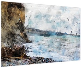 Tablou - Recif, acuarelă (90x60 cm)