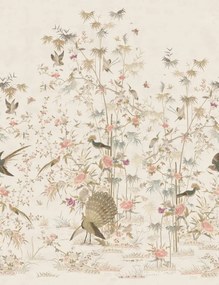 Tapet lavabil Chinoiserie Garden, Eggshell, Sandberg