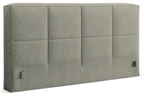 Tăblie de pat verde tapițată 209x100 cm Darren – Micadoni