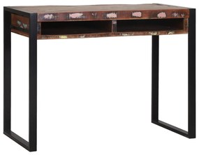 vidaXL Masă de toaletă cu oglindă multicolor 100x50x75 cm din lemn recuperat