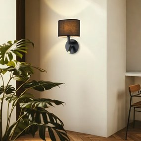 Brilagi - Lampă LED de perete DAYA 1xE14/40W/230V + LED/3W negru