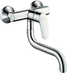 Baterie bucatarie Hansgrohe Focus cu montare pe perete crom
