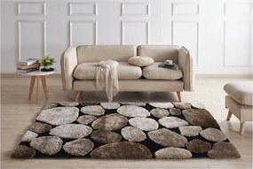 Covor 120x180 cm, maro/bej/negru, PEBBLE TYP 2