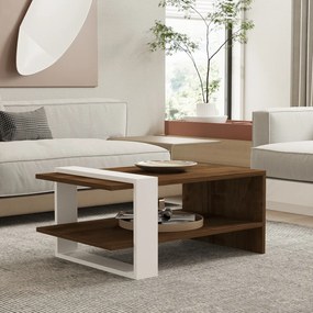 Masă de cafea Gaye Walnut White