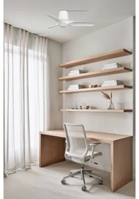 Ventilator LED dimabil FARO 33826-1TW HEY TUB S LED/10W/230V alb d. 90 cm + telecomandă