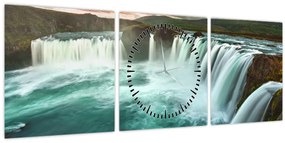 Tablou - Cascade (cu ceas) (90x30 cm)