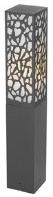 Stalp de exterior modern negru 60 cm IP44 - Nicole