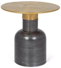 Masuta de cafea argintie/aurie din metal, ∅ 41 cm, Alopa Bizzotto