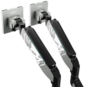 Suport dublu pentru monitoare de 49 de inchi, gri-negru RGB X-Arm Dual