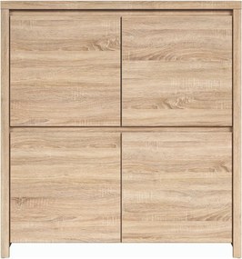 Comoda KASPIAN KOM4D, stejar sonoma, PAL melaminat, 105x41x113 cm