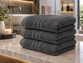 Prosop de corp Confort gri Inchis 70 x 140 cm, 100% bumbac