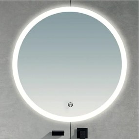 Brilagi - Oglindă de baie LED CUNEO/19W/230V diam. 60 cm IP44 CRI 90 cu dimmer + CCT