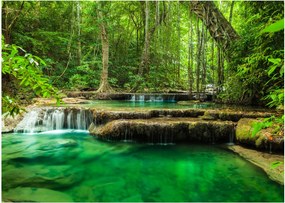Tablou - Cascada Erawan din Kanchanaburi, Thailanda (70x50 cm)