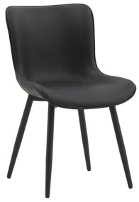 SCAUN NEPTUN -IMITATIE PIELE - NEGRU