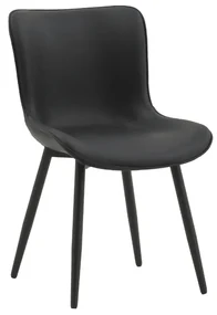 SCAUN NEPTUN -IMITATIE PIELE - NEGRU