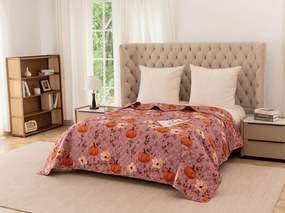 Cuvertura de pat PUMPKINS ROSAVIE, roz pal Dimensiune: 170 x 210 cm