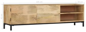 Comoda TV, 145 x 30 x 41 cm, lemn masiv de mango