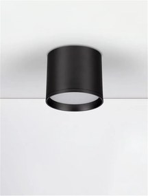 Spot aplicat, Plafoniera LED Ziaza negru, 10cm