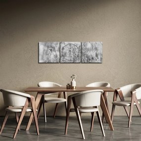 Tablou - Iarna rece (cu ceas) (90x30 cm)