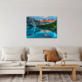Tablou - Lac turcoaz (70x50 cm)