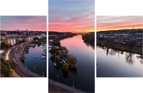 Tablou cu Praga nocturnă (90x60 cm)