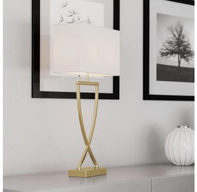 Lampă de masă ByRydens 2829610-5000 OMEGA 1xE27/5W/230V alb/auriu