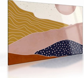 Tablou pe sticlă - Muntele de design Spacefrog N⁰3 (70x50 cm)