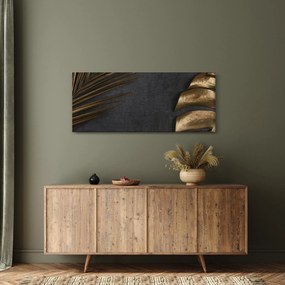Tablou cu frunze aurii (120x50 cm)