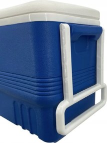 Lada frigorifica cu roti Atlantic 1008728, 45 l, Racire pasiva, 4 suporturi pentru pahare, Albastru