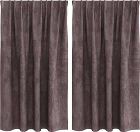 vidaXL Cortine din catifea cu perdele 2 pcs Maro 140 x 140 cm Catifea