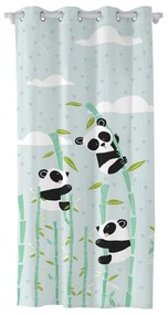 Draperie din bumbac pentru copii Moshi Moshi Panda Garden, 140 x 265 cm
