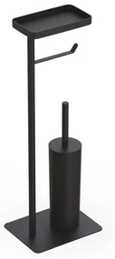 Set baie AWB Zion, metal, negru, 20 x 60 x 15.5 cm
