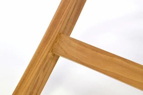 Masă de grădină din lemn DIVERO, lemn de tec, 80 x 80 cm