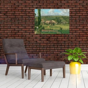 Tablou - Camille Pissarro, Landscape at Les Pâtis, Pontoise, reproducere (70x50 cm)