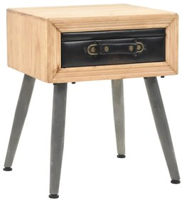 vidaXL Noptieră, 43x38x50 cm, lemn masiv de brad