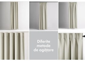 Draperie groasă blackout RESTILO crem 140 x 245 cm set 2 buc