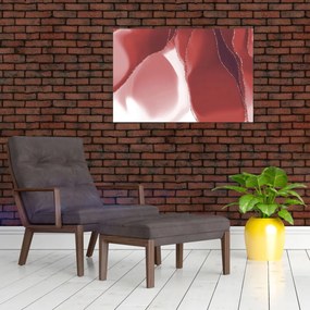 Tablou - Floare abstractă roșie N⁰3 (90x60 cm)