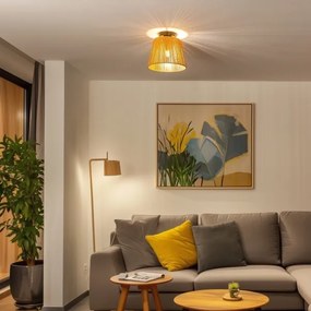 Brilagi - Plafonieră LED CERIA BOHO 1x E27/40W/230V Ø 28 cm maro